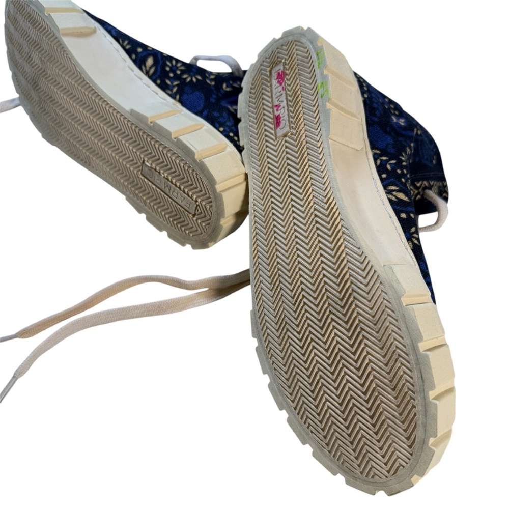 Farm Rio Mid FlatForm Sneaker Macaw Forest in Black Women’s Size 6/ 36 - Picture 7 of 7